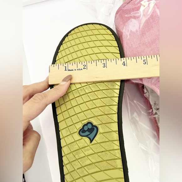 Like New Silvert’s Adaptive Open Toe Diabetic Shoes Pink Floral Slip On Size 9 - Picture 14 of 14